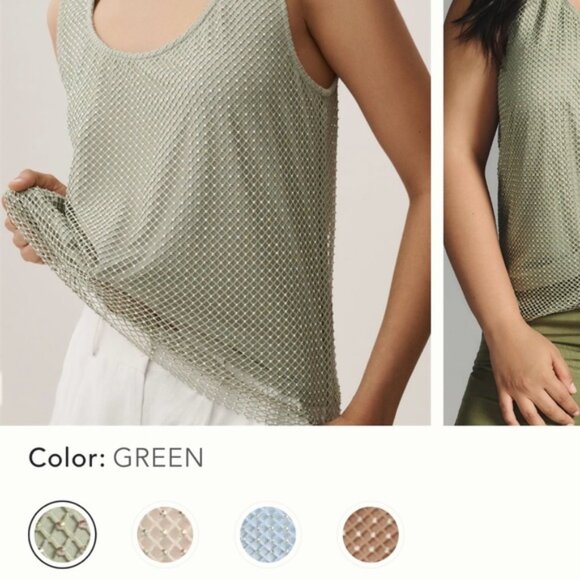 Sunday in Brooklyn rhinestone mesh tank - Picture 7 of 7